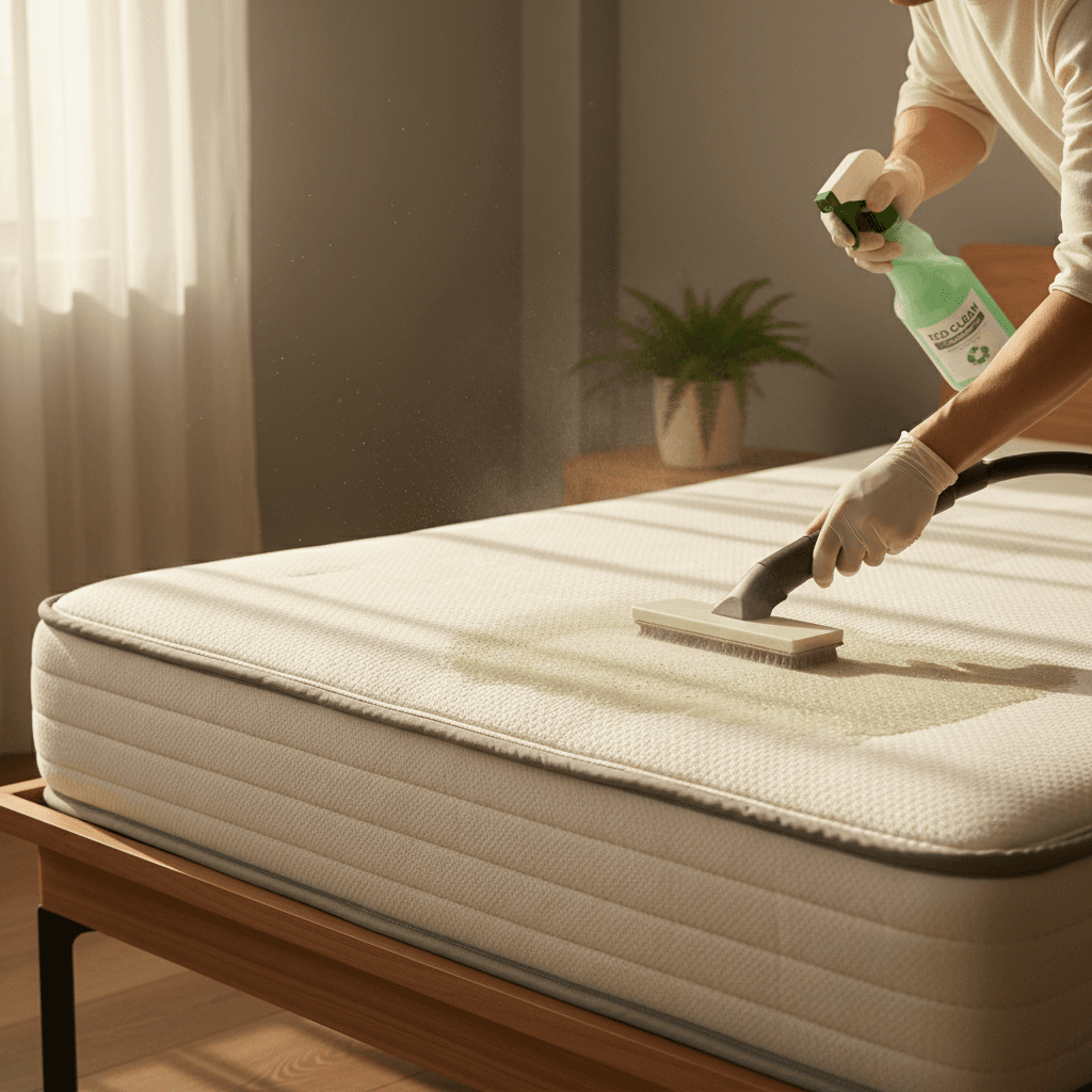 Green mattress cleaning with eco-friendly solution